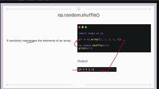 NumPy Tutorial | Trigonometric Functions, Random Numbers & Array Operations (Section 8)
