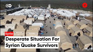 Desperate situation for Syrian quake survivors