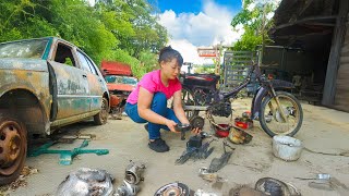 Restoring A Yamaha 150CC, Abandoned In The Forest, Bringing It Back To Life