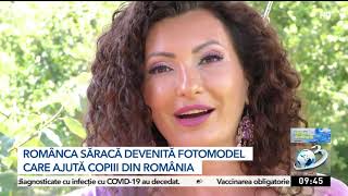 Anca Dragalina, românca săracă devenită fotomodel, care ajută copiii din România