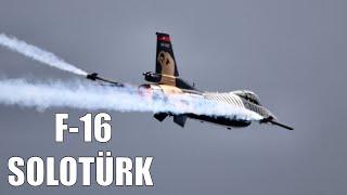 F-16 C Block-30 SOLOTÜRK Full Airshow Flight Saturday  - Vaasa 2024