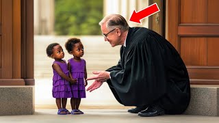 Black Twins Keep Following Judge For Help - When He Realizes Why, He Bursts Into Tears