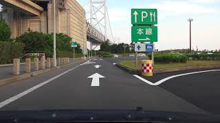 4K　瀬戸大橋（瀬戸中央道）・下り　等速　児島IC→与島PA→坂出IC