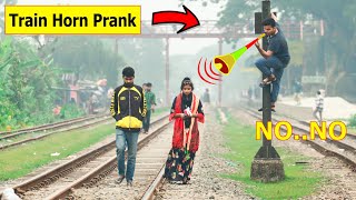 Update Viral Train Horn Prank 2022 || Best Of Train Horn Prank Reaction on Public ( Part 21 )