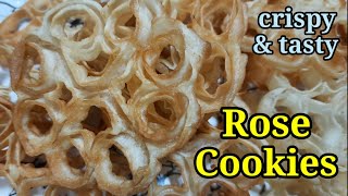 Rose Cookies Recipe | Crispy \u0026 Tasty | గులాబీ పూలు | Eggless