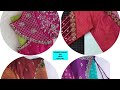 #Different #types #of #new #designer #blouses #long #hands,#back neck #styles #unique designs