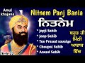 nitnem panj bania /ਨਿਤਨੇਮ ਪੰਜ ਬਾਣੀਆਂ /nitnem/ਨਿਤਨੇਮ/japji sahib/ਜਪੁਜੀ ਸਾਹਿਬ/panj bania nitnem/नितनेम