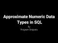 Approximate Numeric Data Type In MS-SQL Server