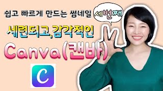 스마트폰으로 유튜브 썸네일 쉽고,빠르게 만드는법,세번째 Canva (캔바) : 기초편