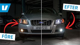 Montering stylingpaket Volvo V70 08- (LEDs dim- & parkeringsljus, dimljusgaller, dekorlist)