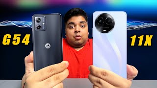 Moto G54 vs Realme 11X | I Picked Best 5G Phone Under 15000 For You | #Trueview | Gizmo Gyan