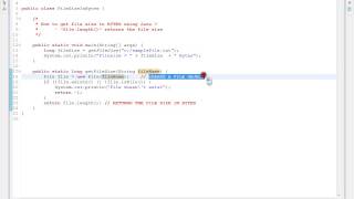 HOW TO GET FILE SIZE IN BYTES USING JAVA