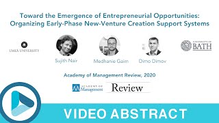 Organizing Early-Phase New-Venture Creation Support Systems