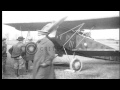 German officers inspect a biplane in European Theater during World War One. Germa...HD Stock Footage