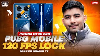 Infinix GT20 Pro 120 FPS Lock |🔥 PUBG MOBILE Live 🔥