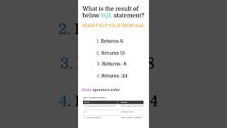 SQL Quiz 23 | SQL Quiz for the day | SQL Tutorial for Beginners |