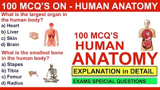 100 anatomy quiz question and answers | mcqs on anatomy | general anatomy mcqs | #anatomytrivia