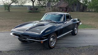 1966 Chevrolet Corvette 427ci V8 425hp 4-Speed Tuxedo Black Numbers Matching Fresh Restore 66-6890C