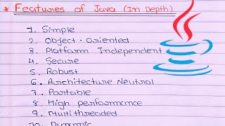 Explain Features Of Java in Detail || In Hindi || Java Programming