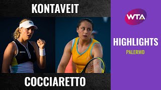 Anett Kontaveit vs. Elisabetta Cocciaretto | 2020 Palermo Quarterfinal | WTA Highlights