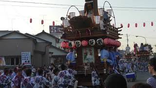 大塚野の山車　式典会場に出発！　七丁連合　潮来祇園祭禮2018　中日　00196