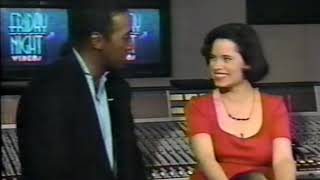 Natalie Merchant of 10,000 Maniacs on Friday Night Videos (NBC), April 1993