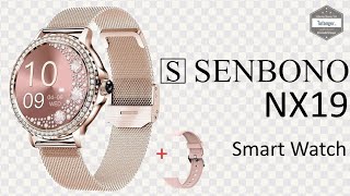 Senbono NX19 Smartwatch - FitCloudPro App - Android \u0026 iOS - IP68 connected watch - Unboxing