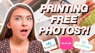 HOW TO PRINT PHOTOS FOR FREE?! Lalalab, Snapfish and Free Prints Review | Emily Louise