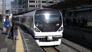 E257系 「快速成田山初詣青梅号」回送電車 成田発車【ミュージックホーンあり】