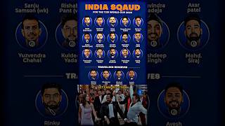 India Squad For The T20I World Cup 2024 ❤️ | #cricket #ipl2024 #shorts