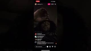 Peezy gives his drop on ig live tells people to pull up