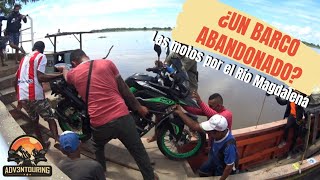 Cruzamos el rio Magdalena con las motos ⚡🛥️Todo por un barco encantado en Sitionuevo,Colombia😱