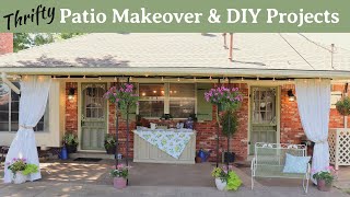 Simple Summer Budget PATIO MAKEOVER with 8 Thrifty DIY PROJECTS!