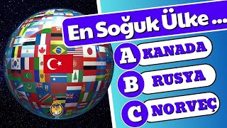 Coğrafya Bilgini Test Et! 🌟🤔🌍 | Genel Kültür Bilgi Yarışması 🏆