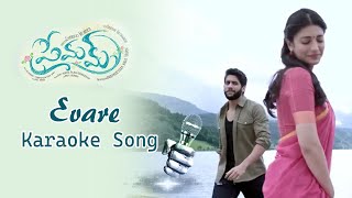 Evare Karaoke Song | Premam Full Video Songs | Sarega Musical