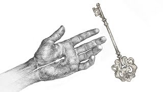 Timelapse: Hand and Key Drawing