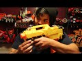 Nerf Brainsaw, Nerf BA-R Fortnite, Nerf Rayven CS-12 (Uncommon) and Nerf Rival Roundhouse Viewing