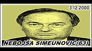 NEBOJŠA SIMEUNOVIĆ(63) - sudija Okružnog suda u Beogradu  3.12.2000