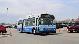PANYNJ #744 on the JFK Long Term Parking Lot route pulling into Lefferts Blvd