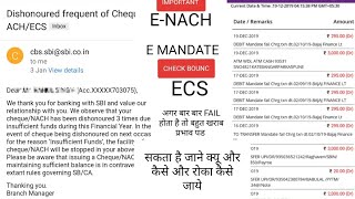 How can I cancel my ECS / NACH? || E MANDATE,NACH,ECS,| NACH /ECS MANDATE FAILED IMPACTS|ECS RETURNS