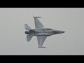 Lockheed Martin F-16C Block 52+ Fighting Falcon Polish Air Force flying Display RIAT 2016 AirShow