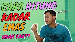 CARA HITUNG KADAR EMAS DALAM PERHIASAN ❗ WARUNG MATEMATIKA ❗