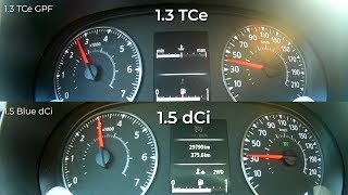 Duster 2019 1.3 TCe vs 1.5 dCi Gearbox RPM & Fuel Consumption
