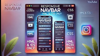 Responsive Navbar Using Only HTML & CSS | No JavaScript Needed!
