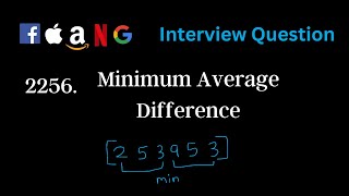 2256 - Minimum Average Difference🔥🔥 | Prefix Sum | Leetcode Daily Challenge