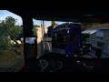 driving through narrow roads in truckersmp in ets2