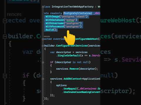 Test containers for easy integration testing in .NET #shorts