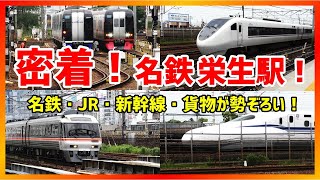 名鉄栄生駅に密着！バラエティ豊かな列車の数が凄すぎる！！ The number of trains with a wide variety is too great at Sako Station!