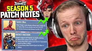 The FULL Patch Notes For SEASON 5 Are Here in Marvel Rivals!!