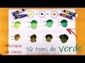 MISTURA DE CORES - TONS DE VERDE